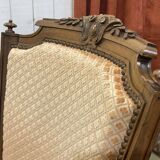 Pair of early 20th century Louis XVI armchairs in walnut