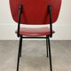 Airborne chair model Carolina Prefacto, 1950, metal and red skaï