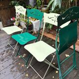 4 Fermob outdoor folding chairs