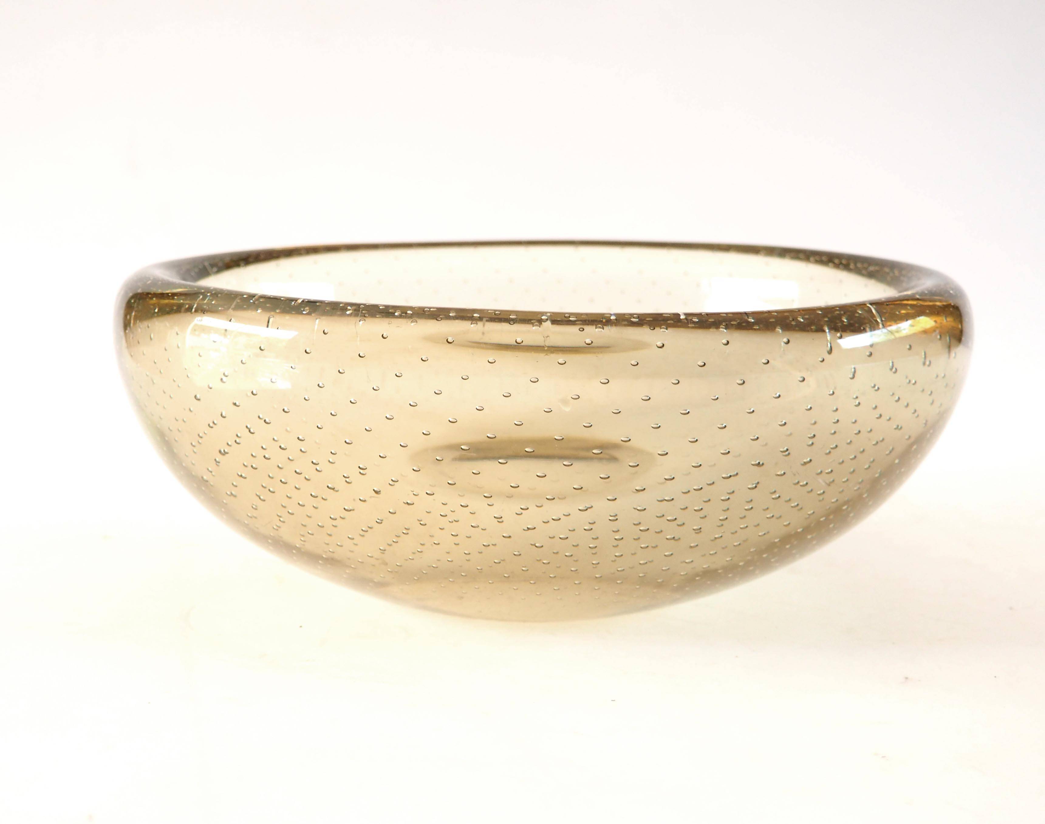 Seguso bullicante crystal salad bowl