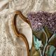 Pichet en barbotine Onaing décor Lilas art nouveau