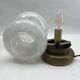 Glass table lamp, Peill & Putzler White Clouds, 1970s