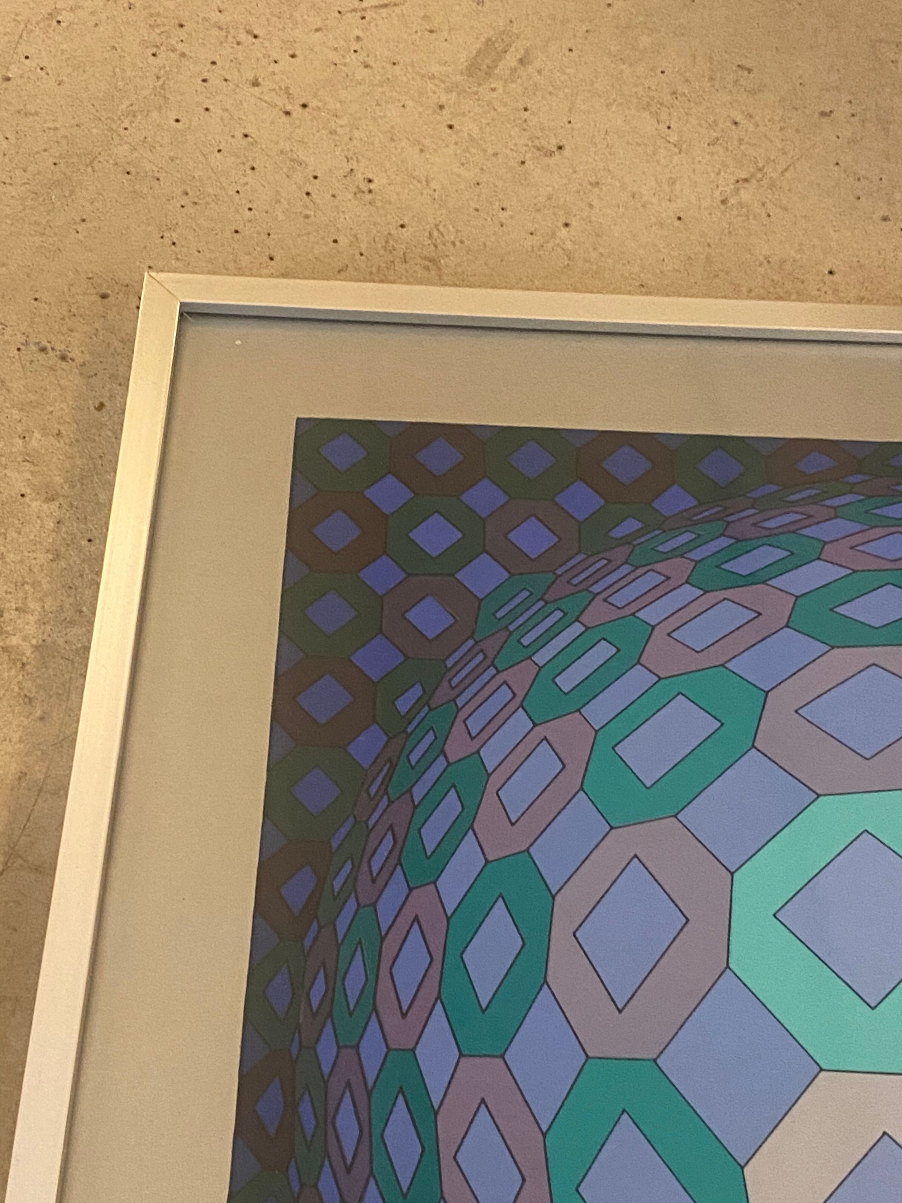 Okta Pos de Vasarelly lithograph