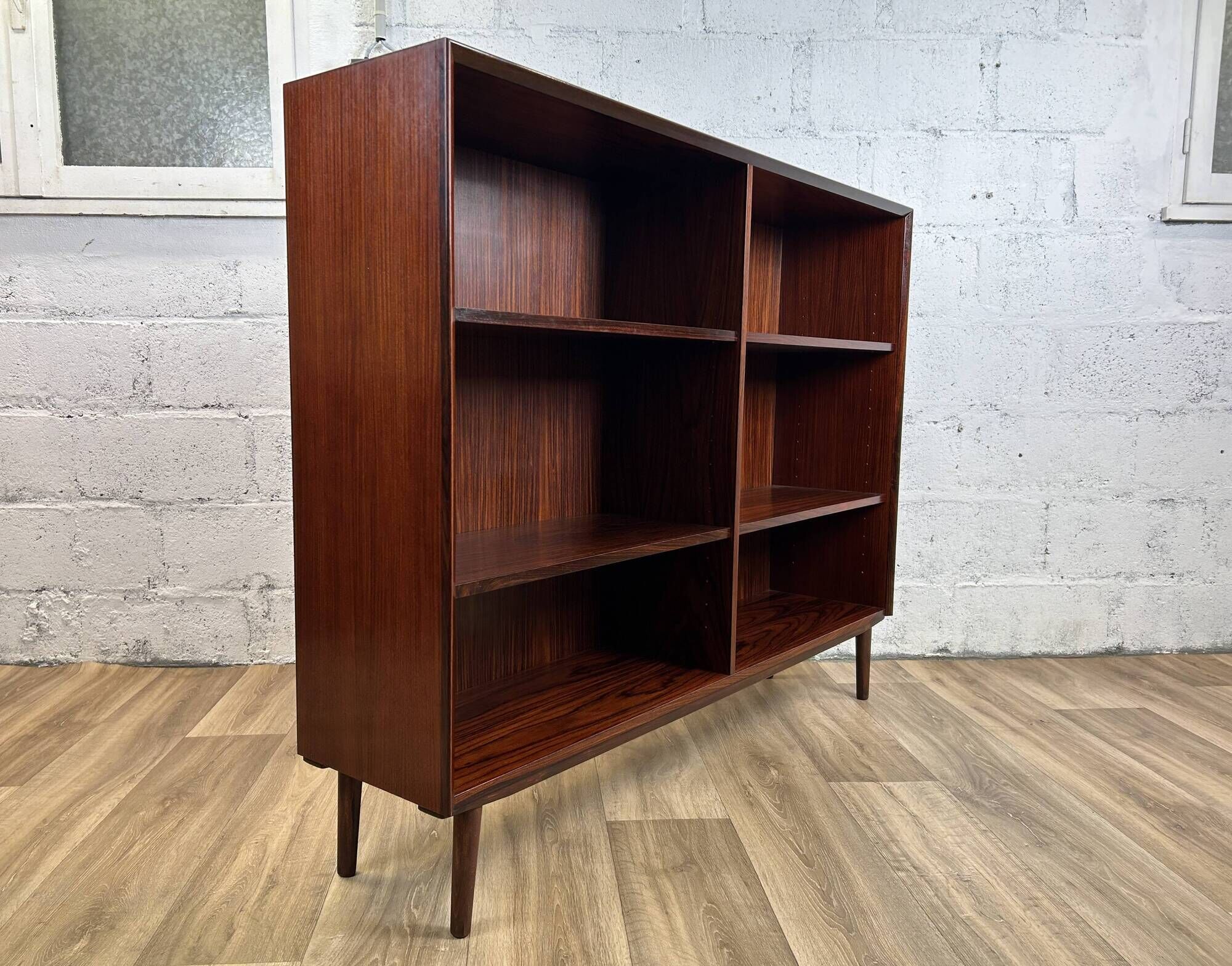 Vintage Scandinavian rosewood bookcase by Brouer, 1960s