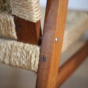 Pair of children's armchairs in rope, attributed to Audoux Minet.