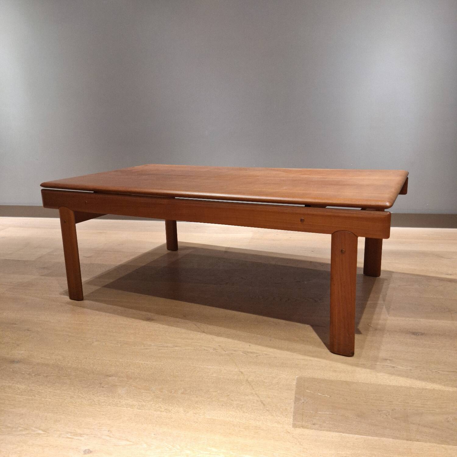 Vintage teak coffee table designed by H.W. Klein for Bramin, 1960s.