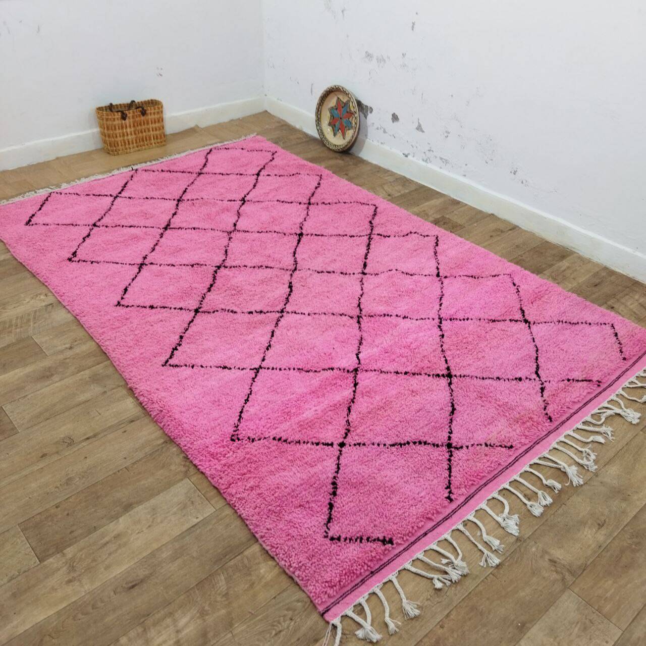 Azilal Berber rug in handmade wool 300 X 190 CM