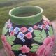 Large Keramis vase – Art Deco period with peony motif