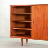 XL HP Hansen Scandinavian Design Teak Wooden Highboard Credenza Denmark 60s