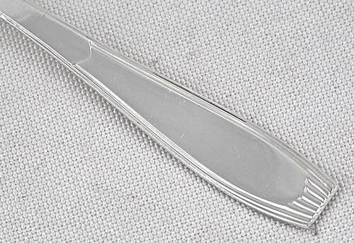 Alfénide, Christofle Paris, 12 oyster forks, Art Deco in silver-plated metal.