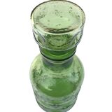 1970s Bubble glass and coloured orangeade jug