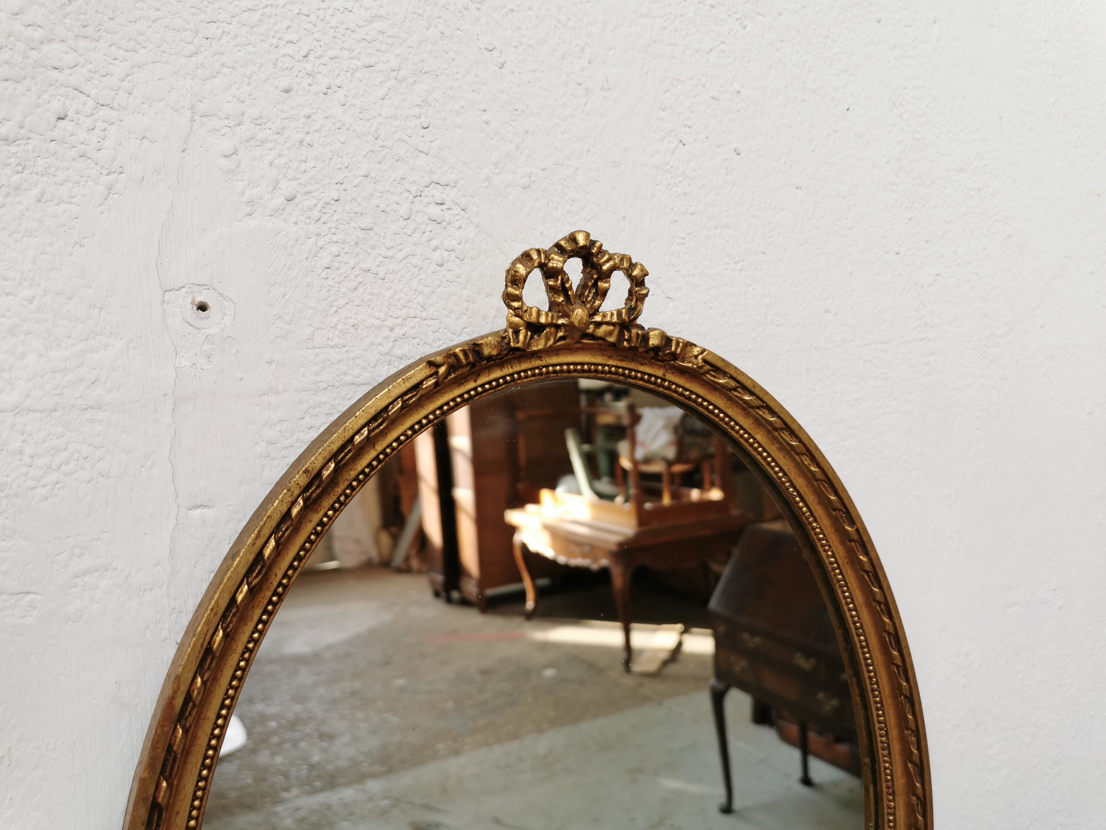 Vintage gold mirror 46cm x 33cm