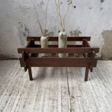 Small modernist oak planter from the 1950s