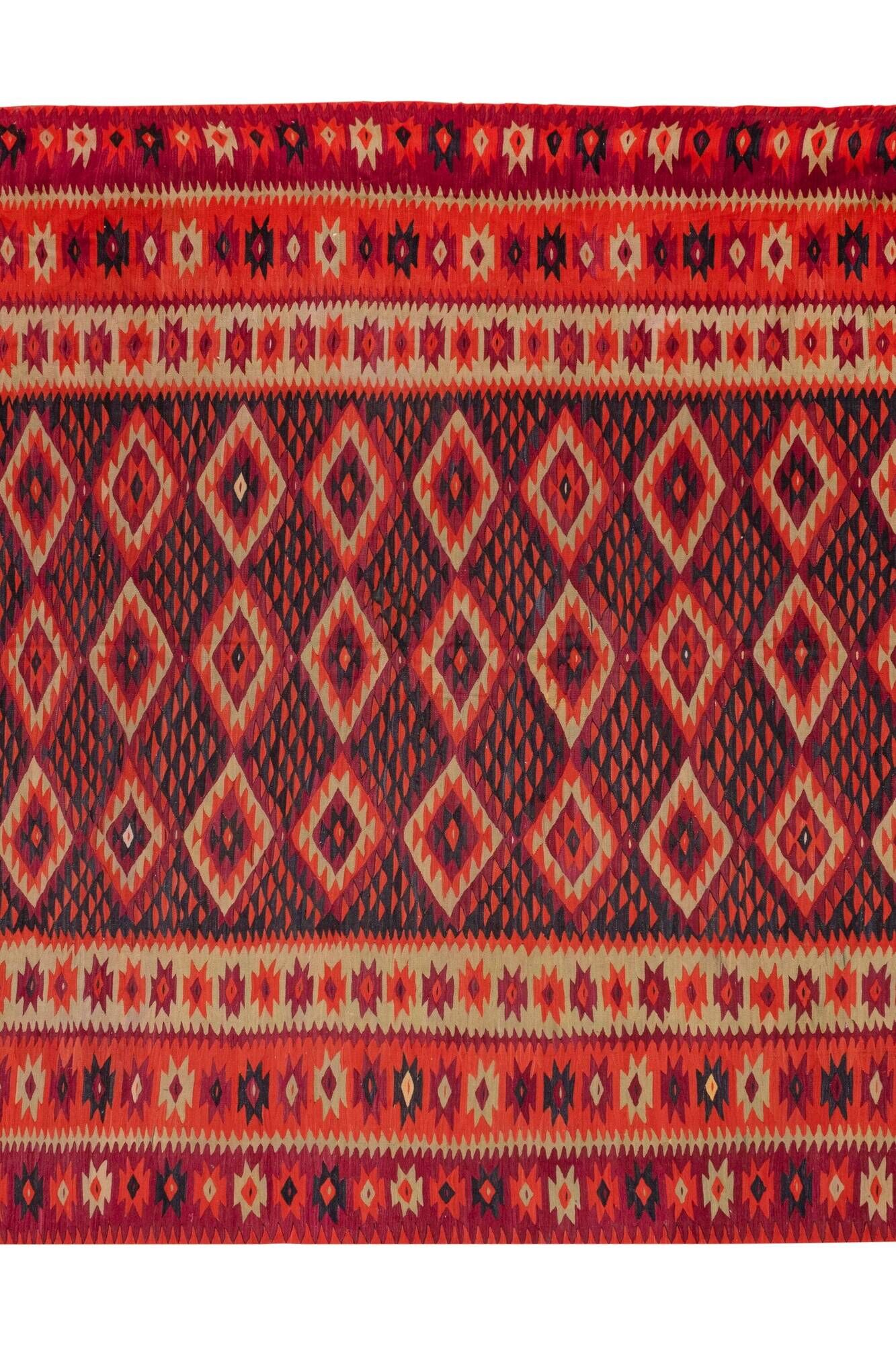 Tapis Kilim turc vintage tissé main