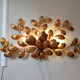 Gold metal wall lamp