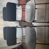 Lot de 4 chaises industrielles pliantes