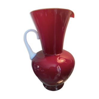 Carafe géante opaline