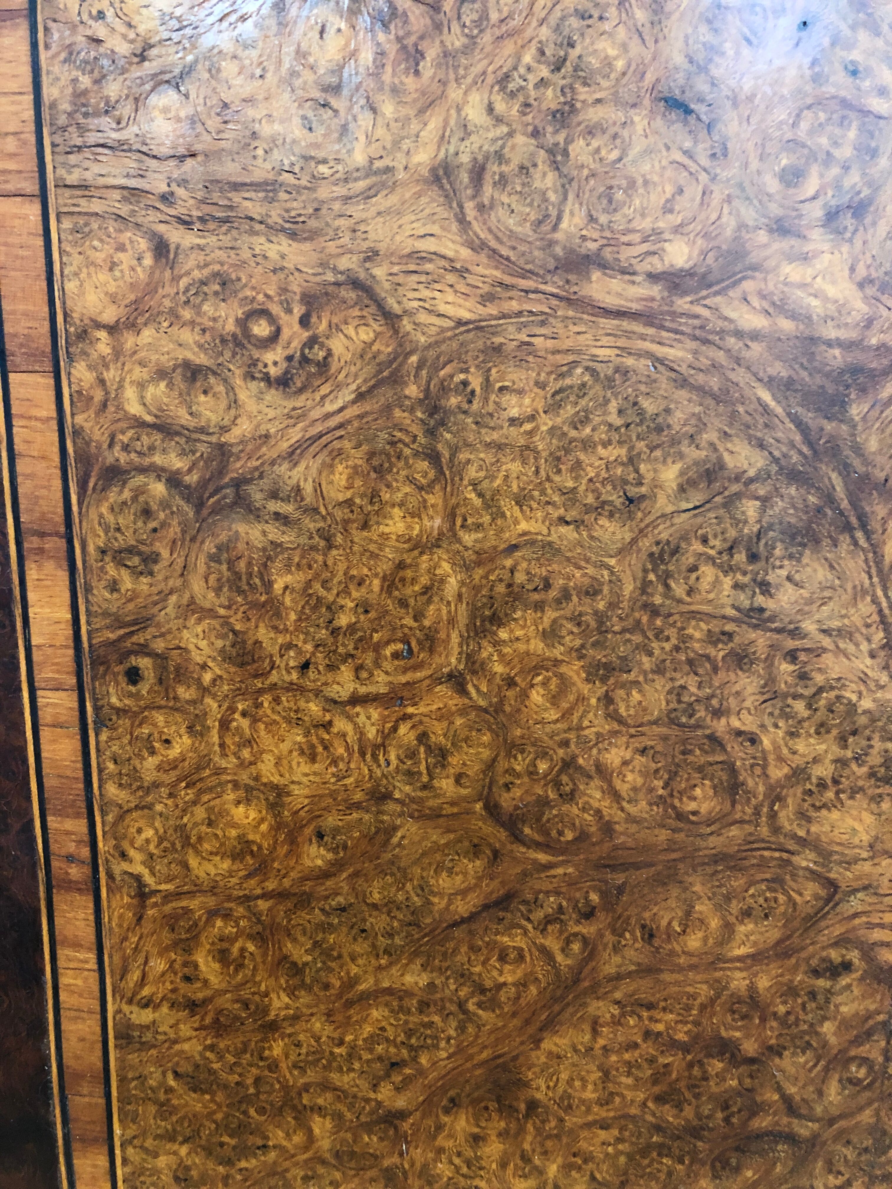 Marquetry bedside table