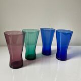 4 Danish 1950’s Glasses in different colors