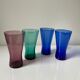 4 Danish 1950’s Glasses in different colors