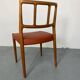 Chaises de salle à manger danoises en teck et cuir du milieu du siècle par Johannes Andersen pour Uldum Møbelfabrik, années 1950, lot de 4