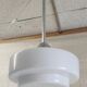 Art Deco opaline globe suspension XL - mid 20th century