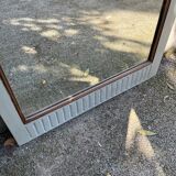 Beveled orphan mirror in wood, 179x65 cm