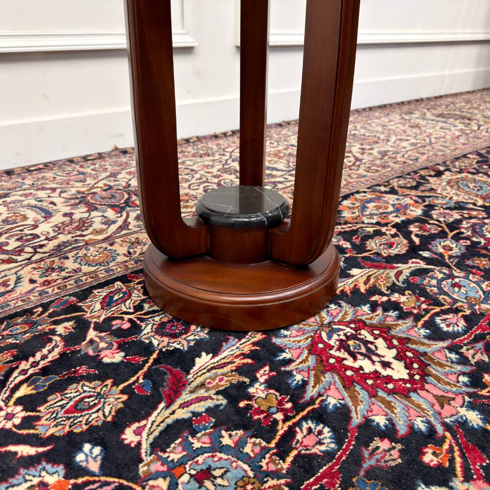 Table d'appoint Art Déco avec plateau en marbre