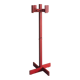 Cintre en bois de pin teinté rouge postmoderne