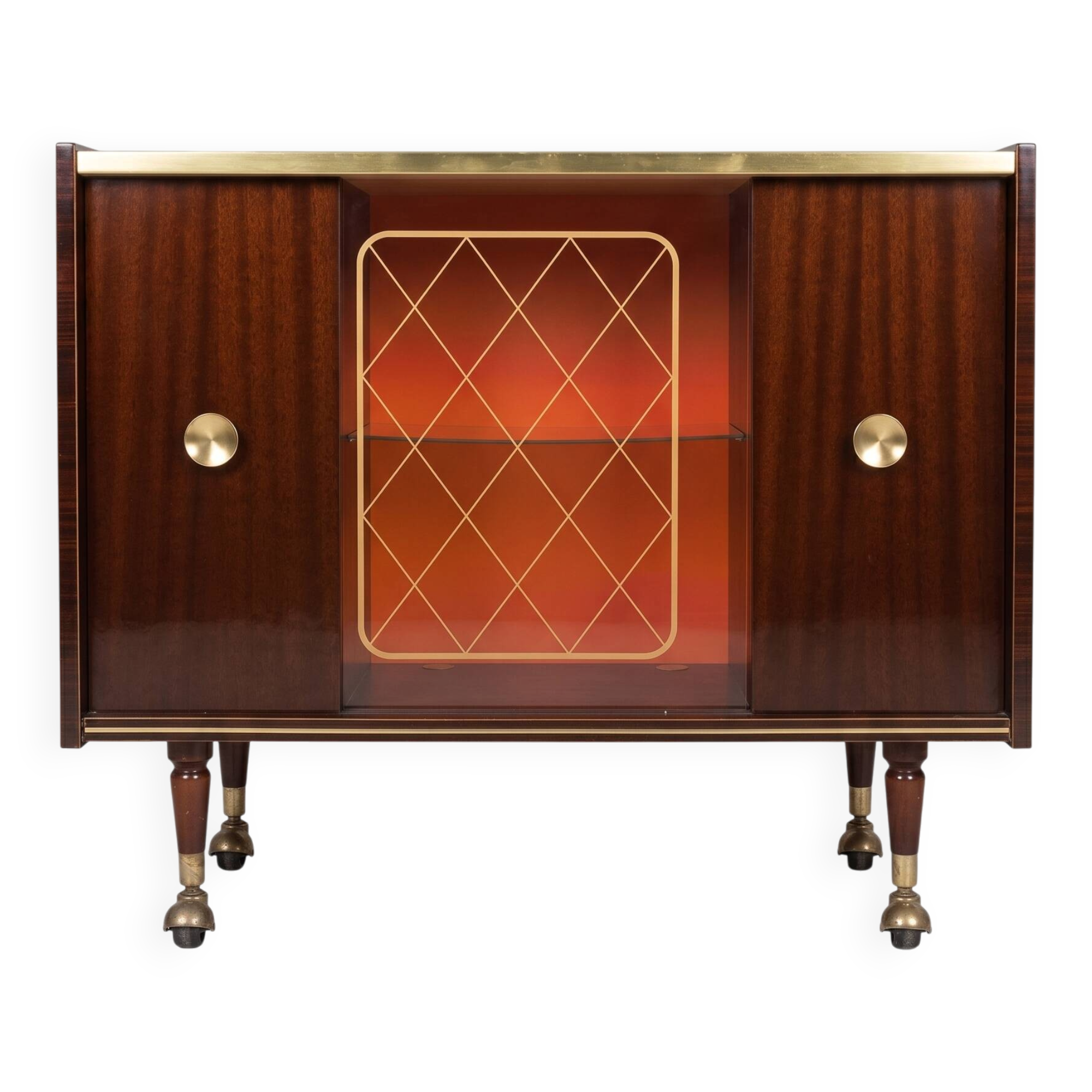 1970s rolling mini bar