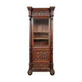Bibliothèque renaissance de pavillon de chasse en chêne massif vers 1850
