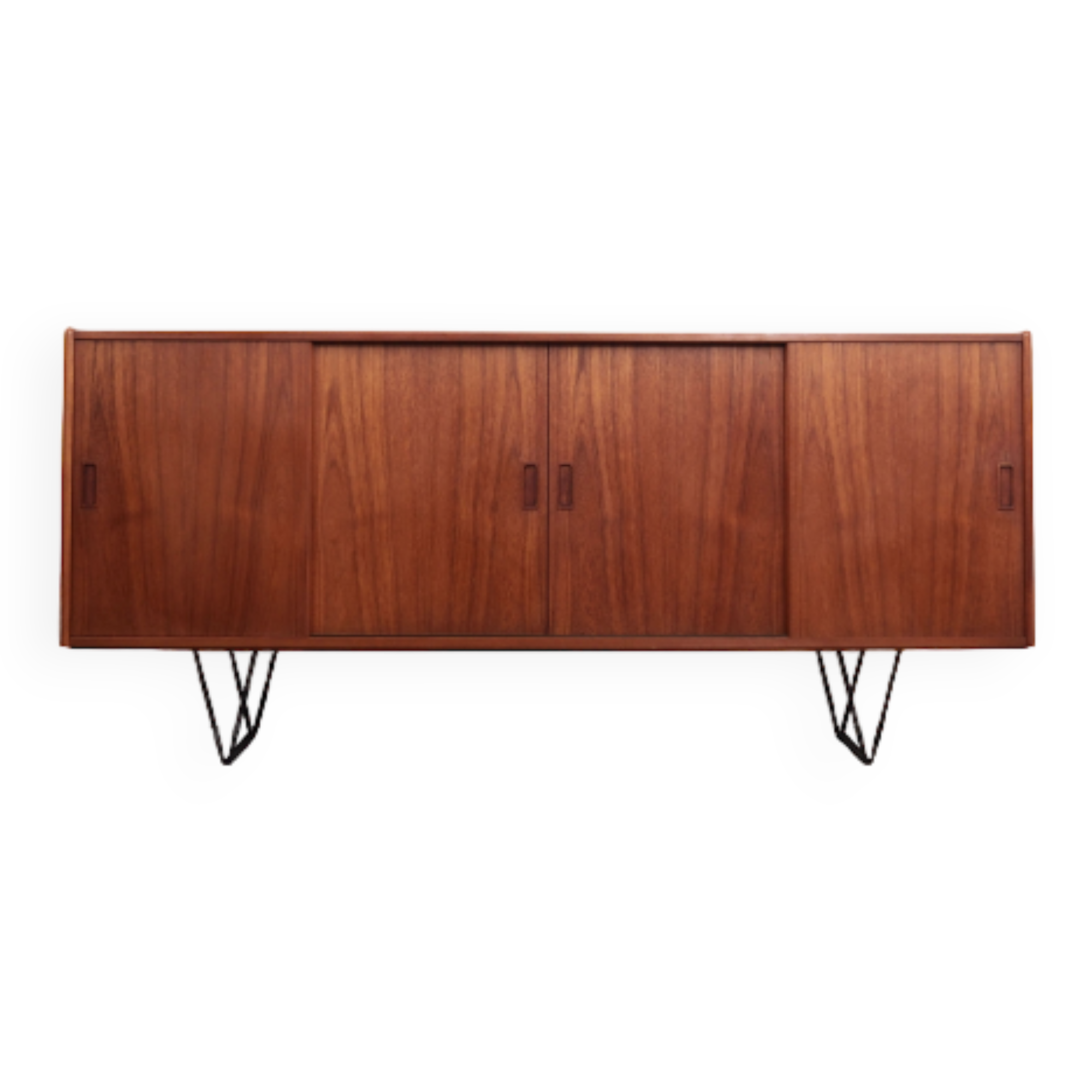 Enfilade en teck, design danois, années 1970, fabriqué par Westergaards Møbelfabrik
