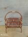 Porte revues - magazines en rotin vintage