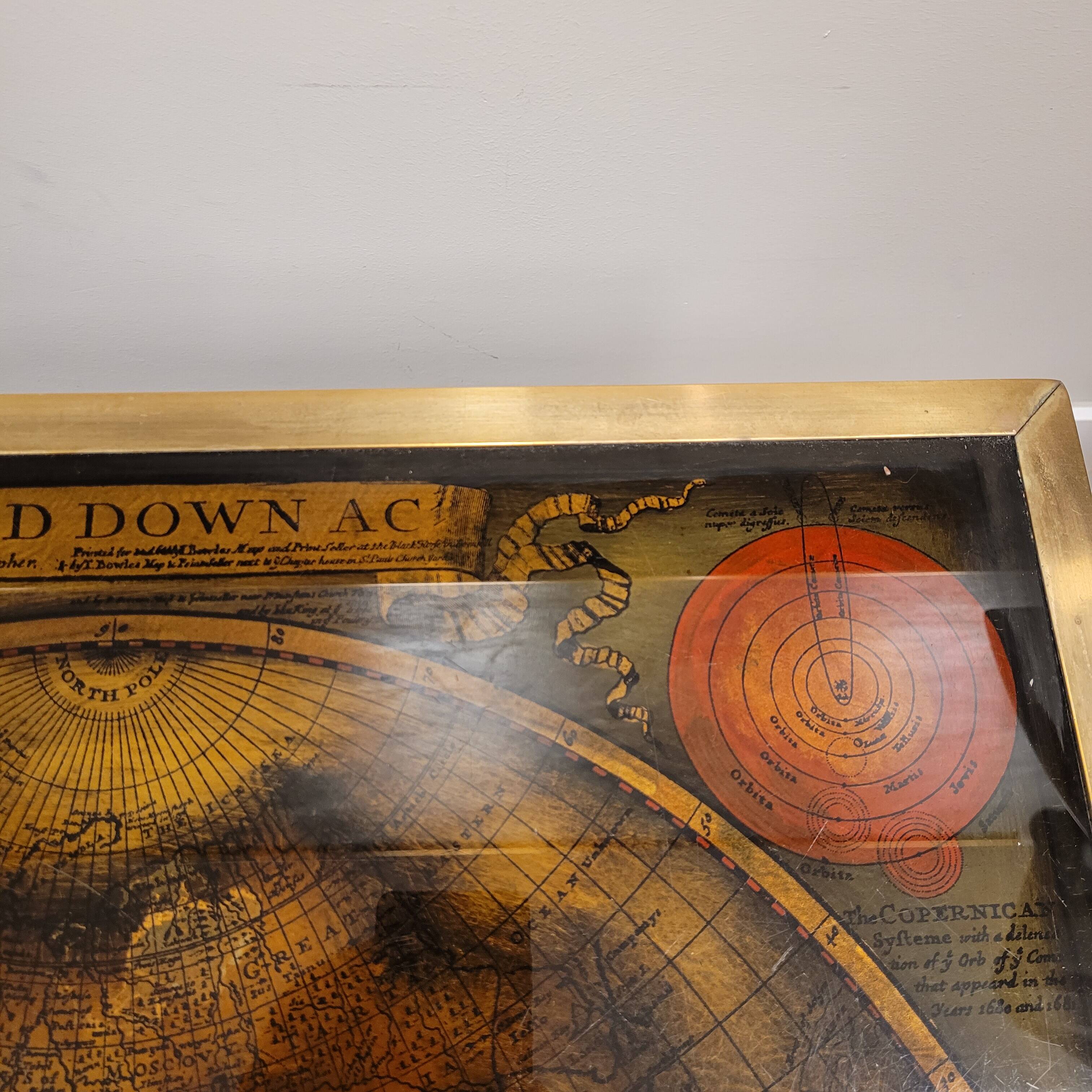 Mesa de centro / Coffee table “Mapa / Globo terráqueo”, , 1970