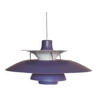 Lampe à suspension, design danois, années 1970, production : Louis Poulsen