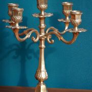 Brass chandelier, French candelabra of the 30s