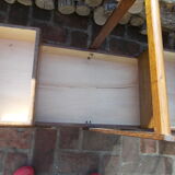 Oak sewing cart