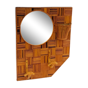 Miroir bambou, 64x50 cm