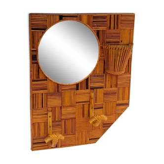 Miroir bambou, 64x50 cm