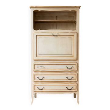 Classic style secretary in beige and wood