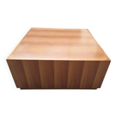 Table basse en noyer national ombragé, années 1980