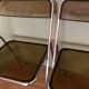 Chaises plexi et chrome 70