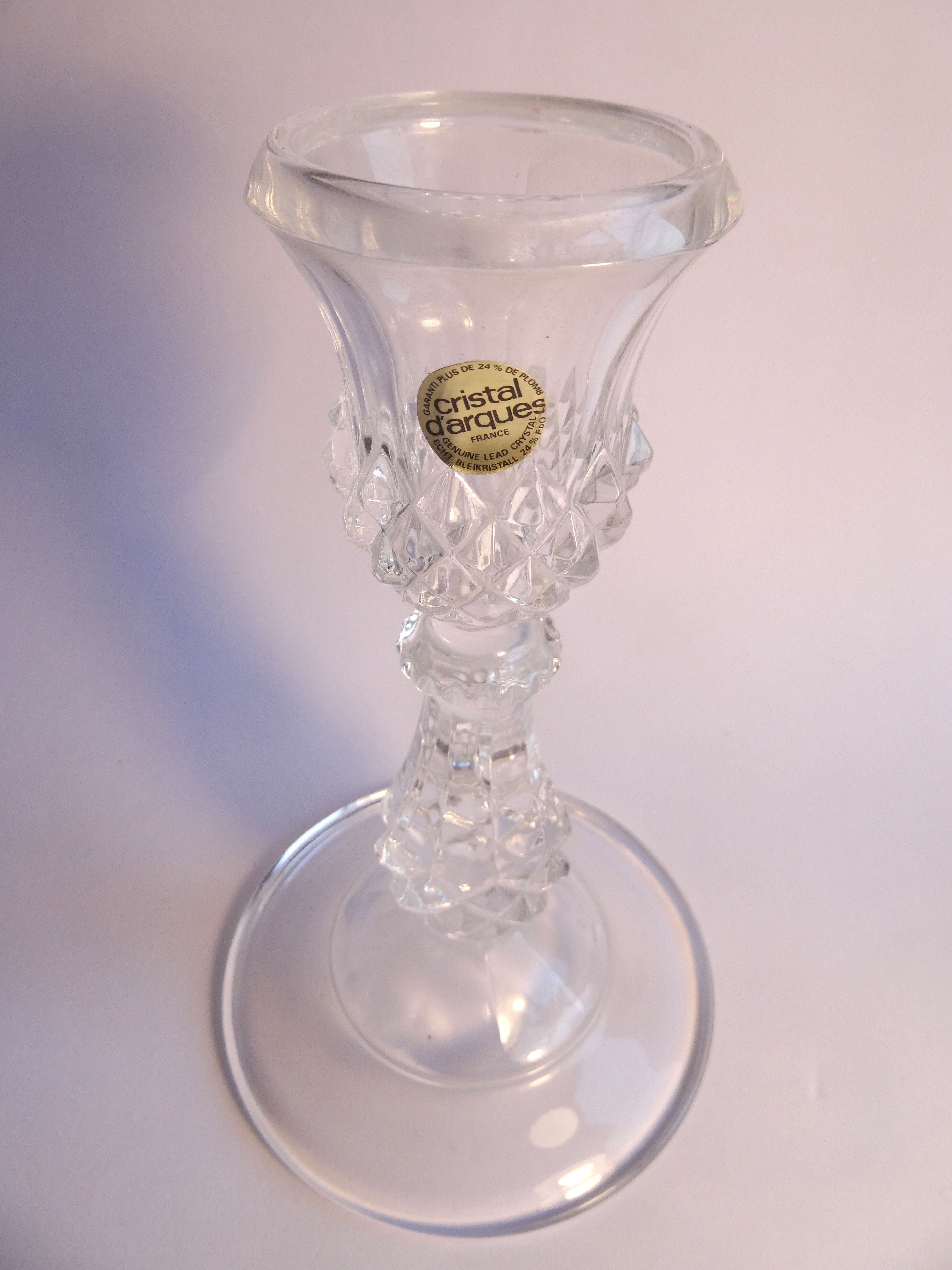 Arques crystal candle holder