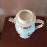 Pharmacy pot or chevrette in earthenware from Clamecy