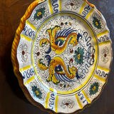 Assiette décorative vintage Deruta céramique - Italie