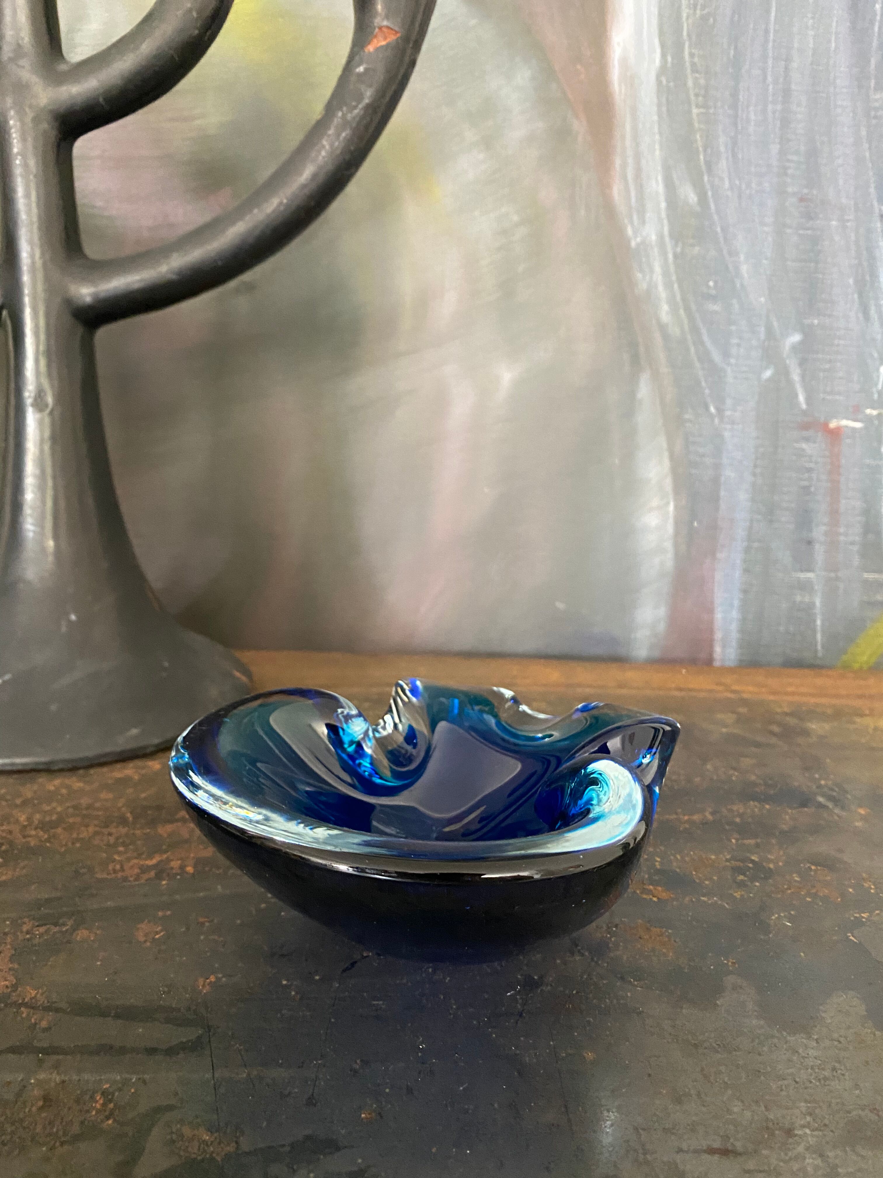 Cendrier verre de Murano vintage