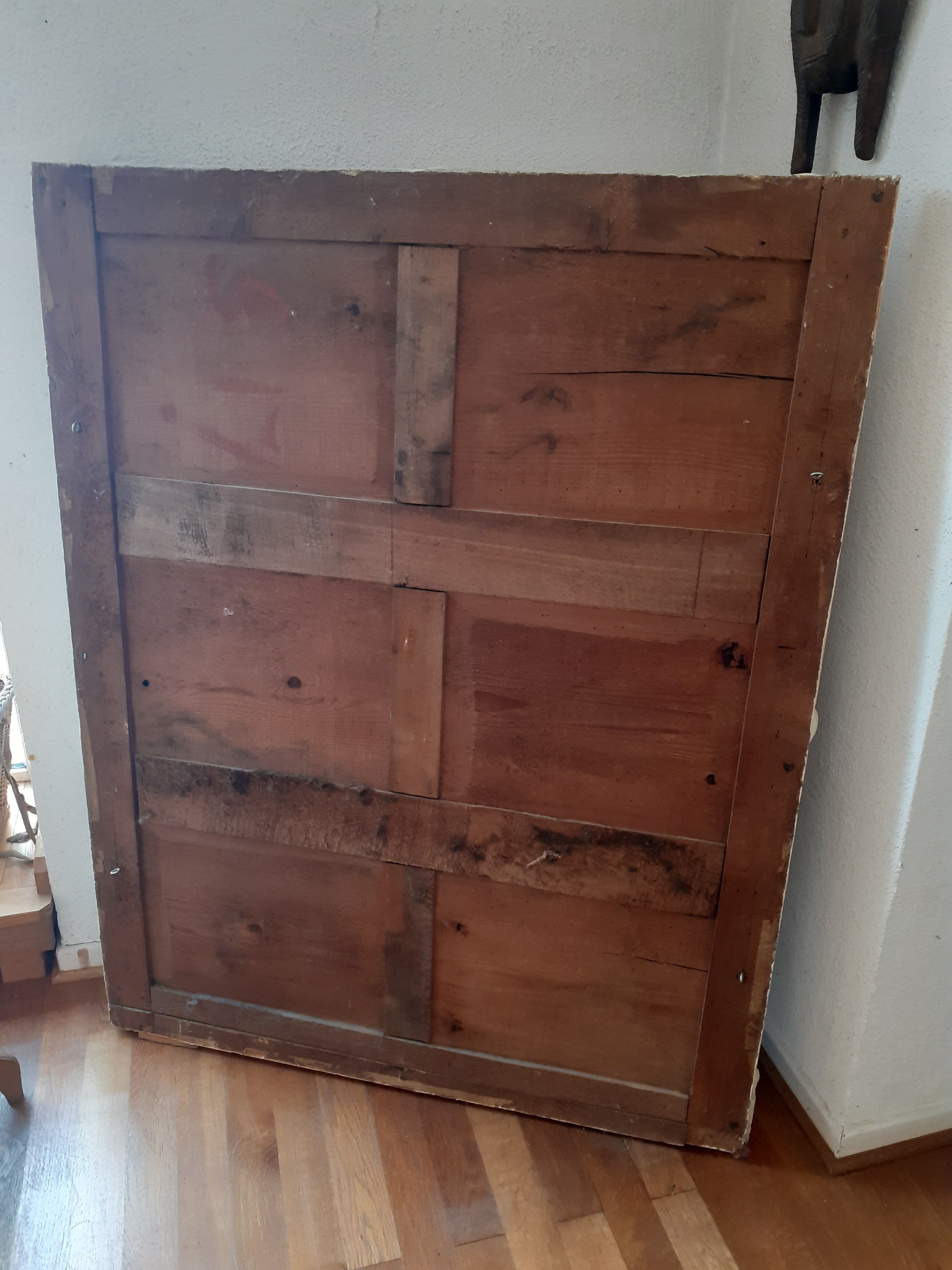 Fireplace mirror painted white 102x130cm