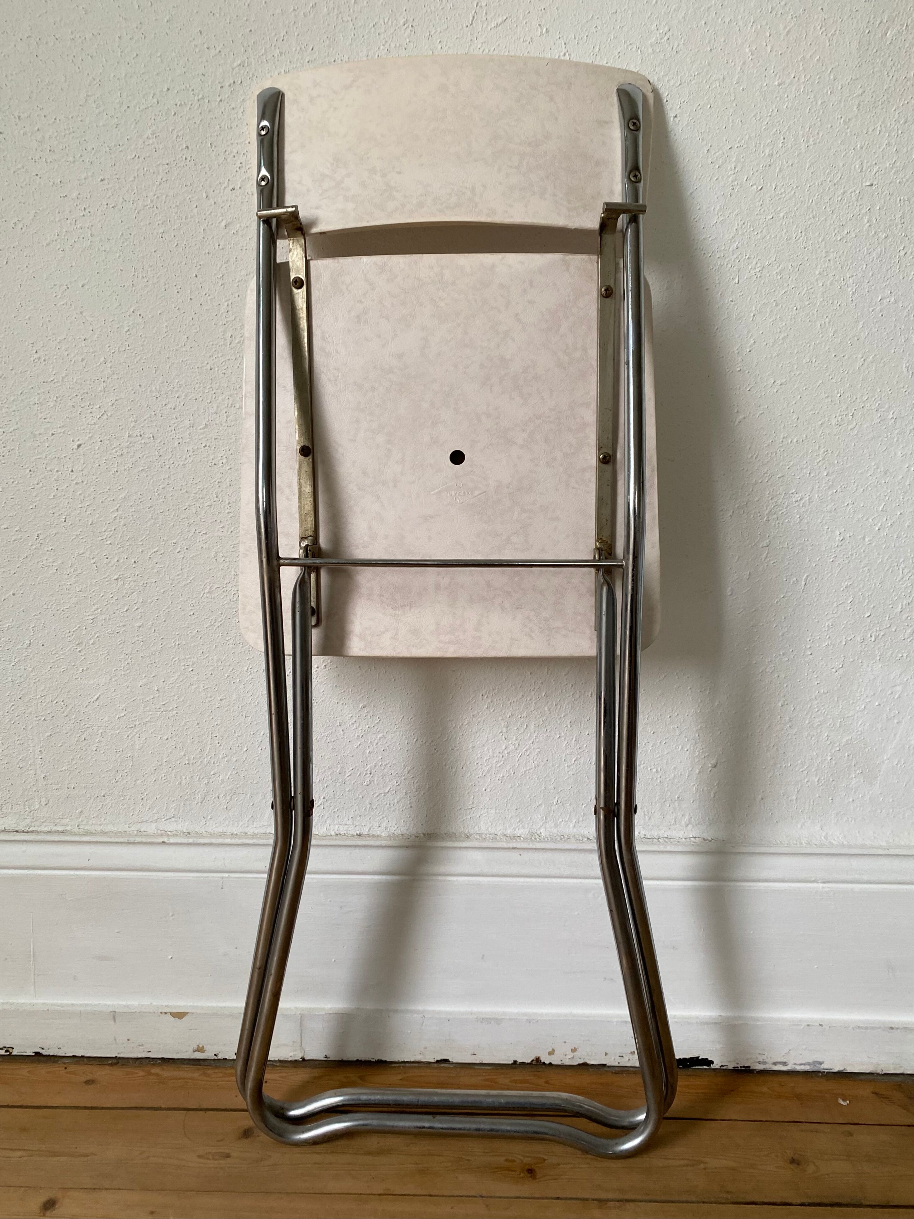 Soudexvinyl folding chairs 1970