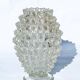 Vintage Rostrato vase in clear Murano glass by Barovier and Toso, Italian 1960s