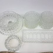 12-piece Bolero Bubble set, clear crystal glass, Walther Glas, Germany, 197